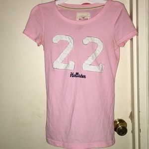 Hollister CO juniors babyfit pink t-shirt